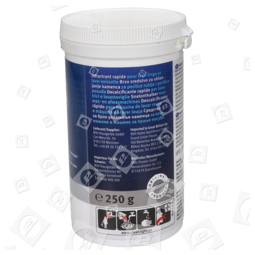 Bosch Washing Machine/Dishwasher Quick Descaler - 4 X 250g