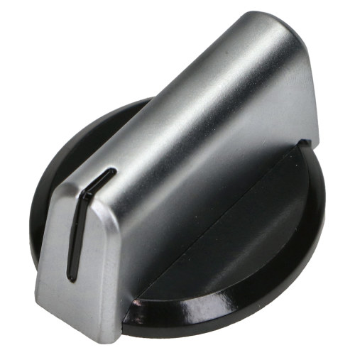 Baumatic Hob Temperature Control Knob - Black/Silver