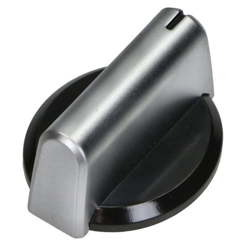 Baumatic Hob Temperature Control Knob - Black/Silver
