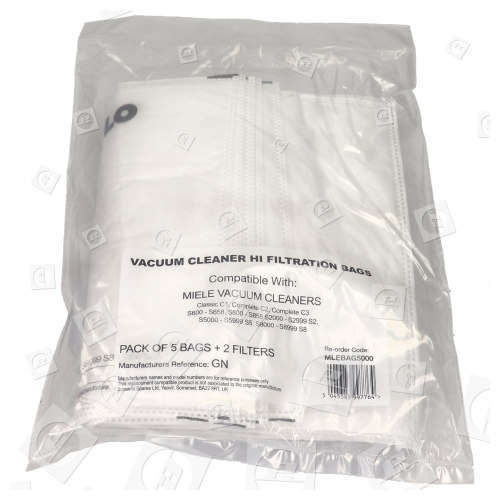 Vacuum Cleaner Compatible GN Bag