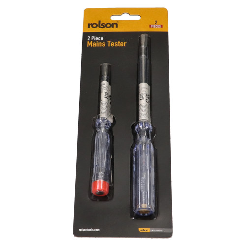 Rolson Rolson Mains Tester Insulated Screwdrivers – Set Of 2