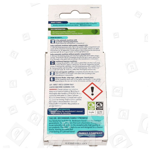 Dr.Beckmann Dr. Beckmann Coffee Machine Cleaning Tabs - Pack Of 6
