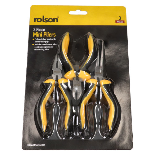 Rolson Rolson 3 Piece Mini Pliers Set