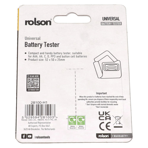 Rolson Universal Battery Tester