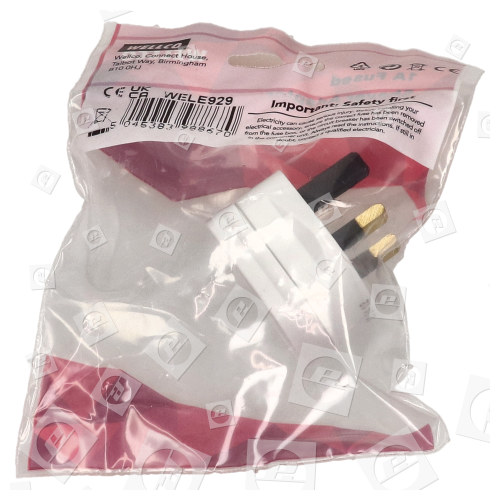 Wellco 1A Fused Shaver Adaptor