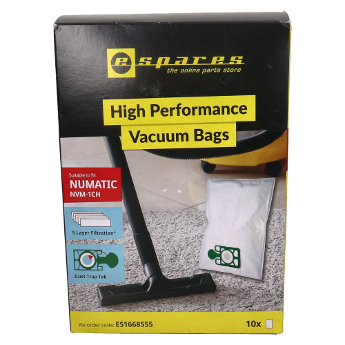 eSpares Numatic (Henry) NVM-1CH Vacuum Bags - Pack Of 10