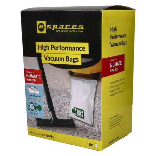 eSpares Numatic (Henry) NVM-1CH Vacuum Bags - Pack Of 10