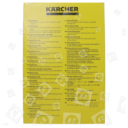 Karcher Karcher Vacuum Fleece Bag - Pack Of 4