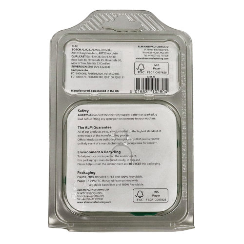 ALM Grass Trimmer QT028 Plastic Blades - Pack Of 20