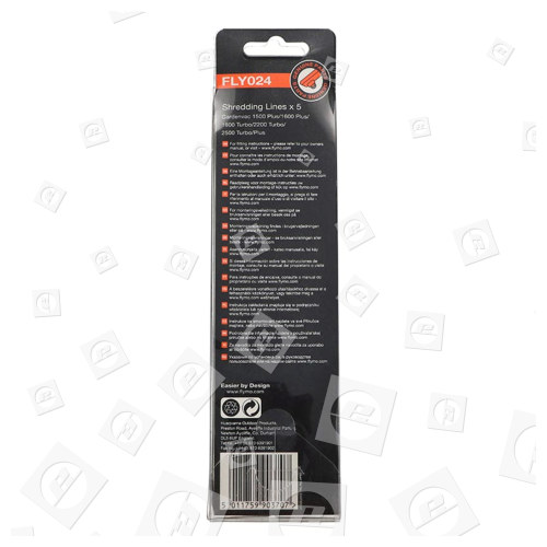 Ligne De Broyage D'aspirateur De Jardin FLY024 - Paquet De 5 - Flymo