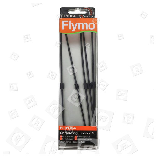 Ligne De Broyage D'aspirateur De Jardin FLY024 - Paquet De 5 - Flymo