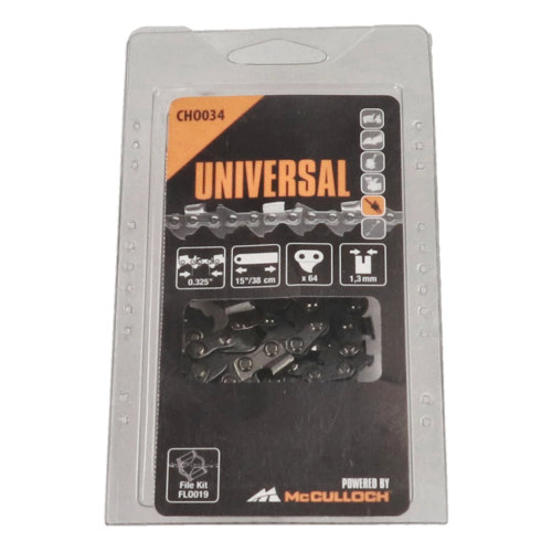 Universal Powered By McCulloch CH0034 38cm (15") 64 Drive Link Chainsaw Chain