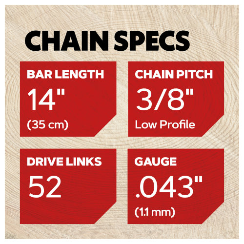 Oregon 3/8" Chamfer Chisel Chainsaw Chain