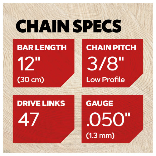 12" AdvanceCut&trade; Chainsaw Chain