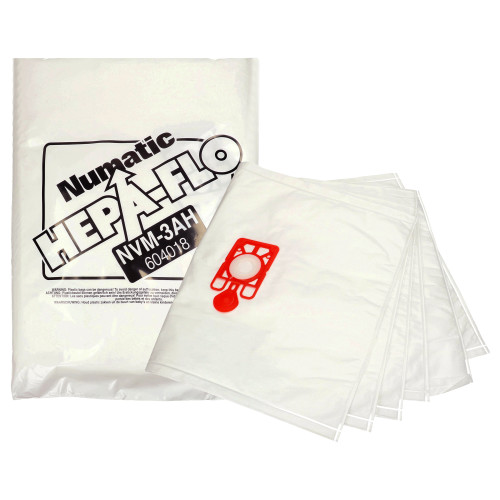Numatic NVM0-3AH Hepaflo Vacuum Bags- Pack Of 10