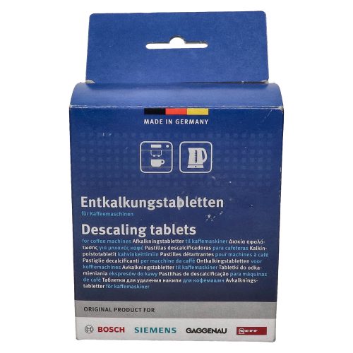 Pastilles De D&eacute;tartrage Pour Machines &Agrave; Caf&eacute;, Bouilloires Et Distributeurs D'eau Chaude (paquet Double) Bosch