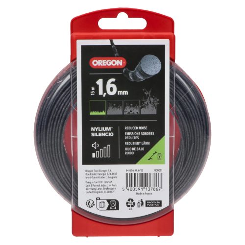 Oregon Nylium Silencio Trimmer Line Hanger -1.6mm X 15m