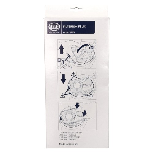 Sebo Vacuum Cleaner 7029ER Multi-Layer Dust Bags - Pack Of 8
