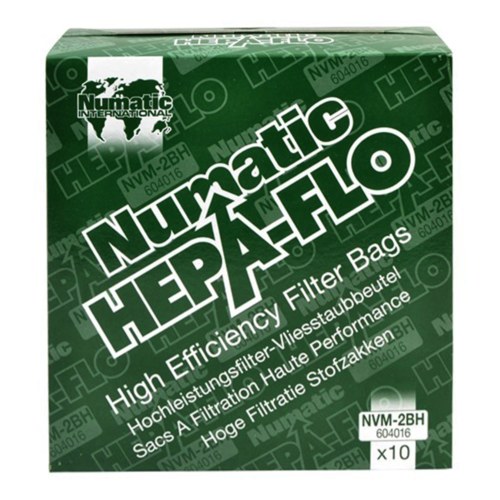 Sacs Aspirateur NVM-2BH Filtre Hepa 3 Couches (Paquet De 10 ) Numatic