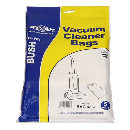 Argos Value Electruepart BAG9357 Bush BU Vacuum Dust Bags - Pack Of 5