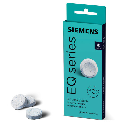 Siemens EQ Series 2-in-1 Fully Automatic Coffee Machine Descaling Tablets - Pack Of 10