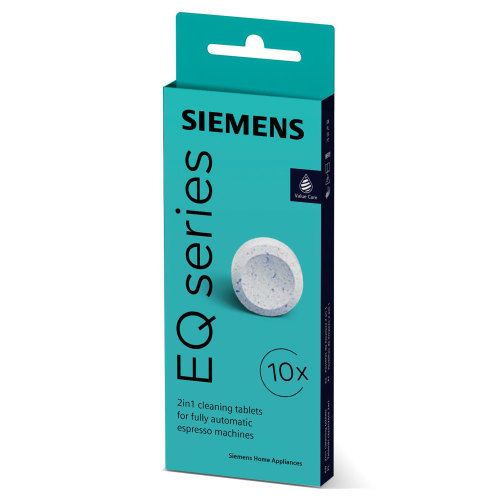 Siemens EQ Series 2-in-1 Fully Automatic Coffee Machine Descaling Tablets - Pack Of 10