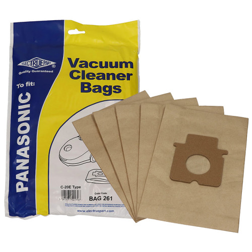 Electruepart BAG261 Compatible Panasonic C20E Vacuum Dust Bags - Pack Of 5