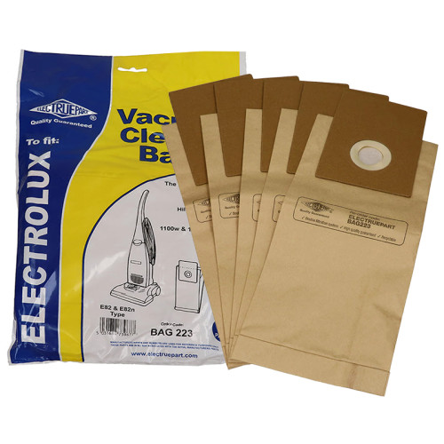 Zanussi Electruepart BAG223 Compatible Electrolux E82/E82N Vacuum Cleaner Dust Bags - Pack Of 5