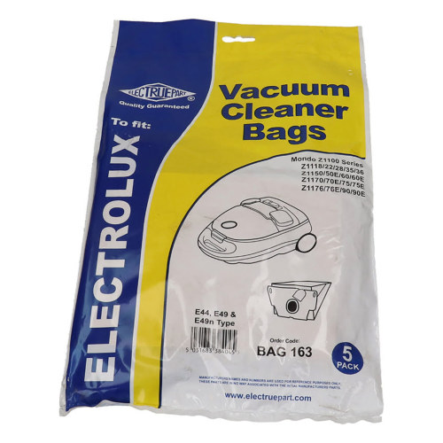 Electruepart BAG163 Electrolux E44 Vacuum Dust Bags - Pack Of 5