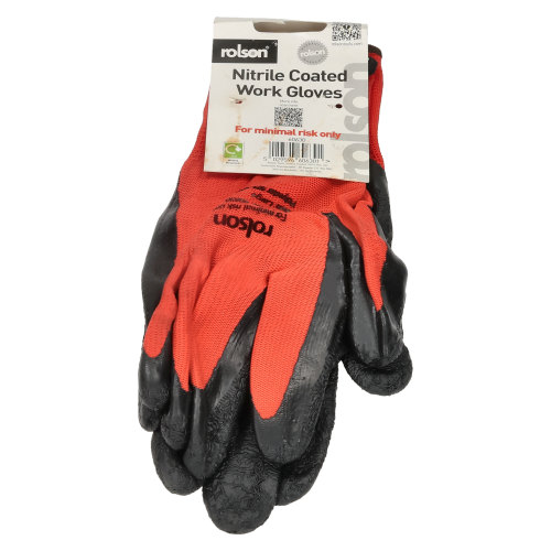 Rolson Latex Coated Work Gloves - Medium