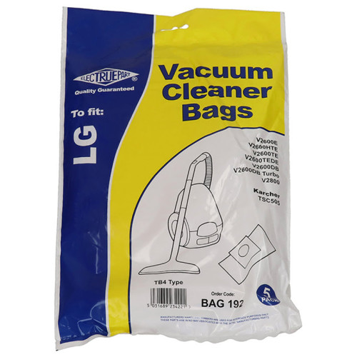 Daewoo Electruepart BAG192 LG TB4 Vacuum Dust Bags - Pack Of 5