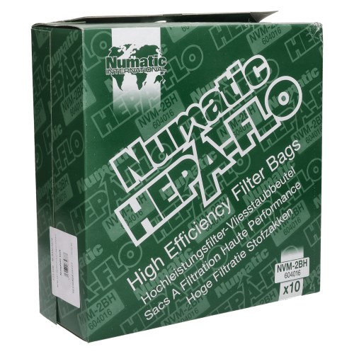 Sacs Aspirateur NVM-2BH Filtre Hepa 3 Couches (Paquet De 10 ) Numatic