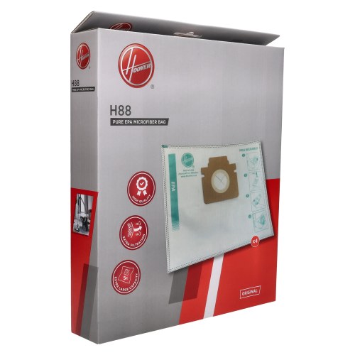 Hoover Vacuum Cleaner H-Power 500 H88 EPA Dust Bag - Pack Of 4