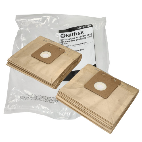 Nilfisk Paper Dust Bag - (Pack Of 10)