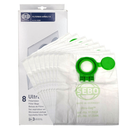 Sebo Vacuum Cleaner Ultra Bags - Box Of 8