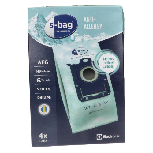 Electrolux Group Electrolux Vacuum S-Bag Clinic Anti-Allergy - Pack Of 4 (E206)