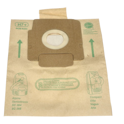 Hoover H7+ Vacuum Cleaner High Filtration Dust Bags - Pack Of 5