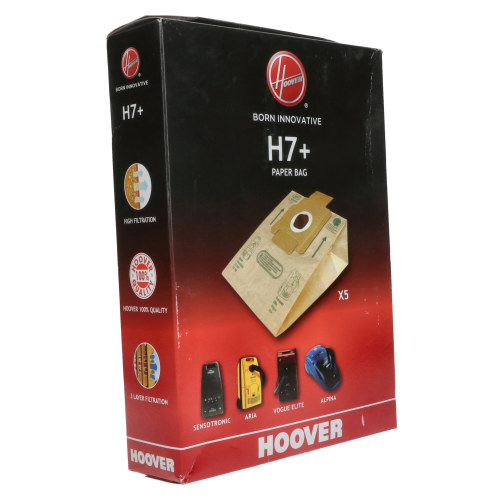 Hoover H7+ Vacuum Cleaner High Filtration Dust Bags - Pack Of 5