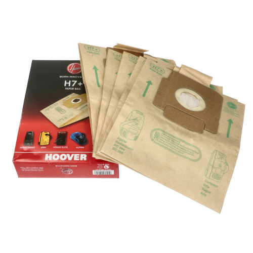 Hoover H7+ Vacuum Cleaner High Filtration Dust Bags - Pack Of 5