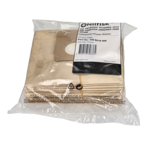 Nilfisk Paper Dust Bag - (Pack Of 10)