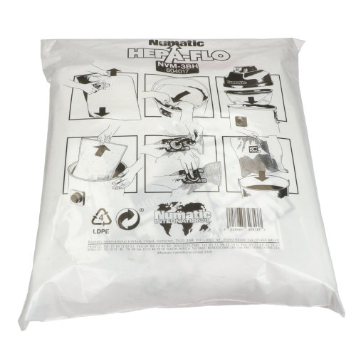 Numatic Vacuum Cleaner Hepaflo Filter Dust Bag - Pack Of 10