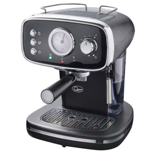 Quest Retro Coffee Machine 36569 With Milk Frother - 1100W