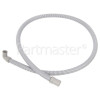 CDW655P-U 1.28Mtr. Drain Hose Straight 19mm With Right Angle End 16mm Internal Dia's.