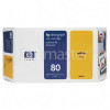 Hewlett Packard Genuine No.80 Yellow Ink Cartridge (C4873A)