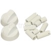 Universal Universal White Control Knobs For Ovens Cookers And Hobs (pkt2)