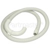 Miele G1230 1. 5M Drain Hose 22mm Straight End & Removable Elbow