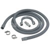 Bush WM1260TVE Universal Washing Machine & Dishwasher 2.5M Waste Drain Extension With Straight 19mm / 22mm Ends Kit