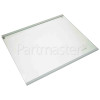 Beko RAS121LS Fridge Crisper Glass Shelf Assembly : 440x370mm