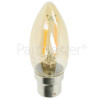 TCP BC/B22 LED 4w Filament Candle Vintage Lamp (Very Warm White)