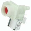 Bosch Neff Siemens Hot Water Single Solenoid Inlet Valve : 180Deg. With Protected Tag Fitting & 10.5 Outlet Bore